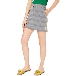 Project 28 Womens Plaid Mini Skirt, Black, NWT